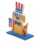 4" x 5 1/4" 3D Patriotic Golden Retriever Holding Flag Foam Craft Kit Makes 12